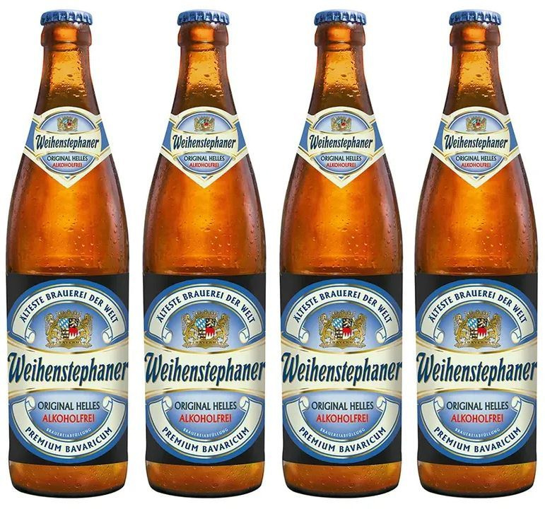 Пиво безалкогольное Weihenstephan Original Helles, 4 шт по 0.5л #1