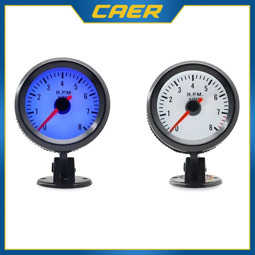 Тахометр автомобильный, 0-8000 об/мин, 52 мм, 12 В купить по выгодной ...