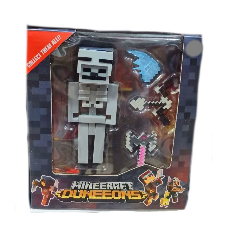 Фигурка Майнкрафт Скелет с оружием Minecraft Dungeons 10 см. купить на OZON по низкой цене (1058038925)