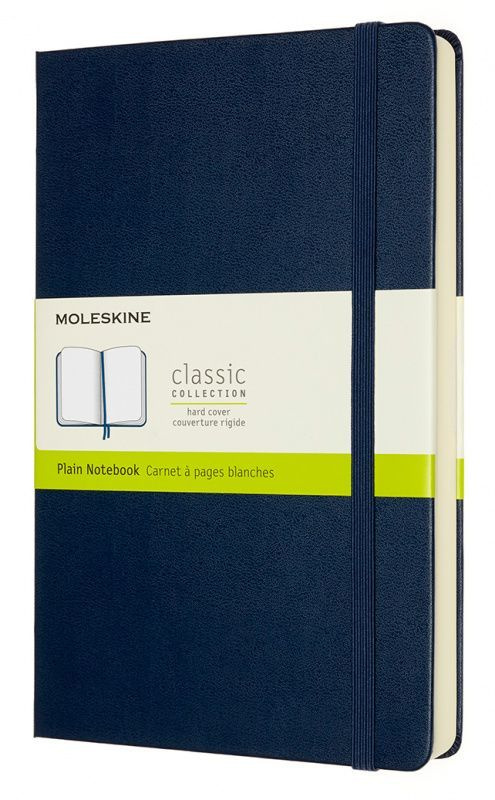 Блокнот Moleskine CLASSIC EXPENDED Large 130х210мм 400стр. нелинованный твердая обложка синий сапфир #1