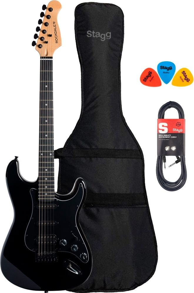 Электрогитара Stagg Rockdale Stars Limited Edition SSH Black Pack ...