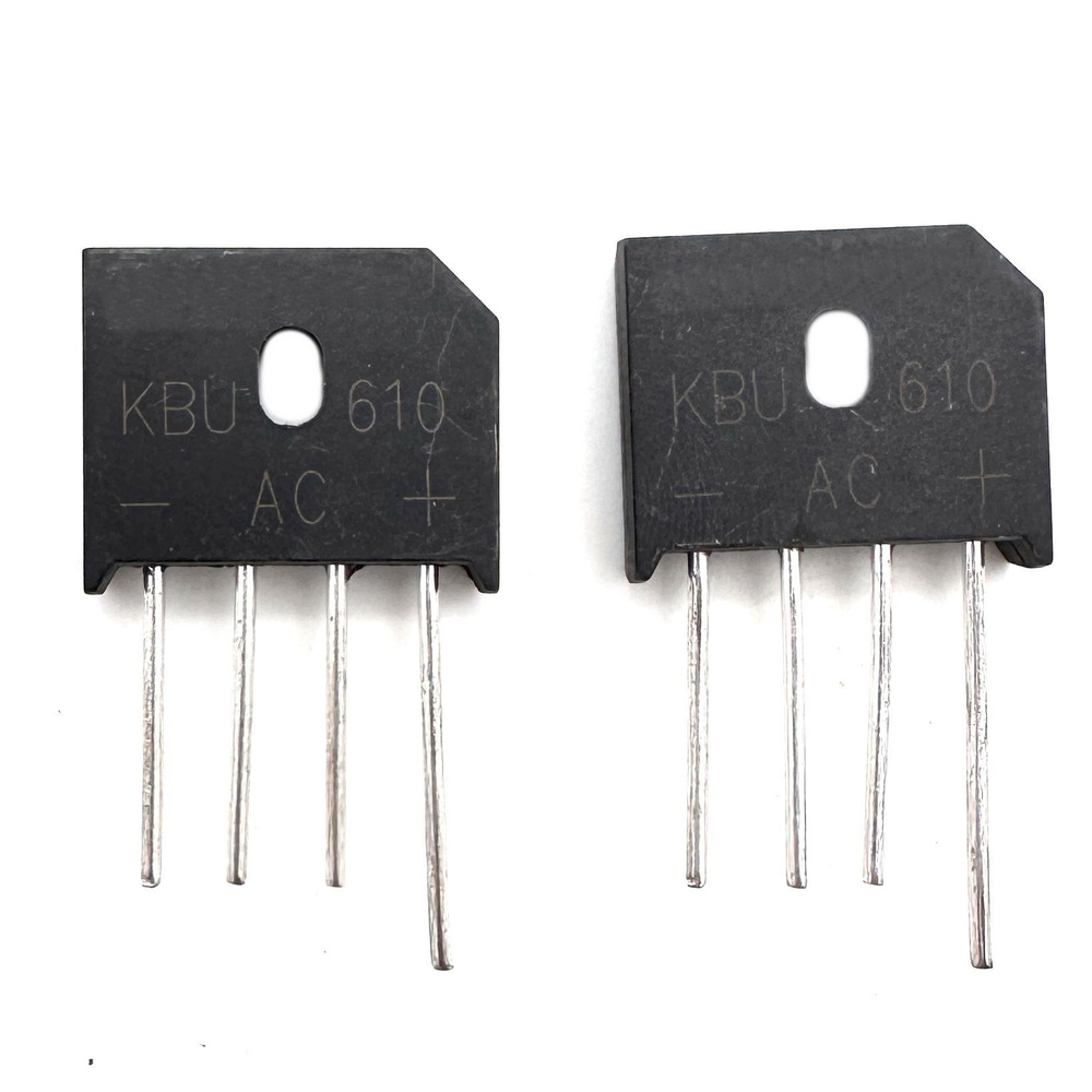 Диодный мост выпрямительный, KBU610 6A 1000V, комплект 2шт - купить с ...