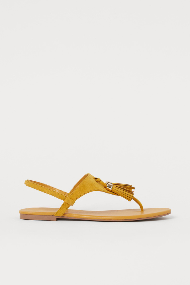 H&m hot sale yellow sandals