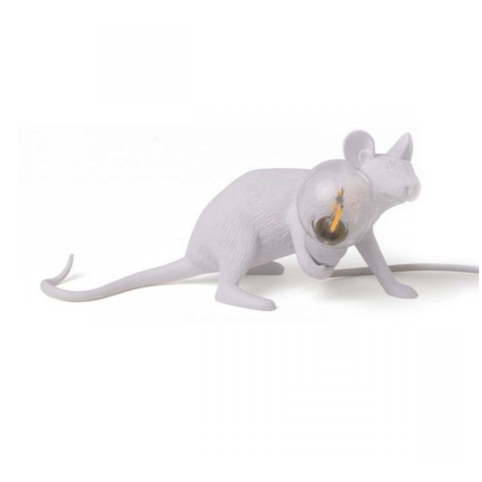 Настольная лампа Seletti Mouse Lamp Lyie Down USB (15222). Дизайнерское освещение (Италия)  #1