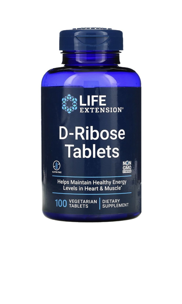 D-Рибоза в таблетках LIFE EXTENSION D-Ribose Tablets 100 таблеток #1