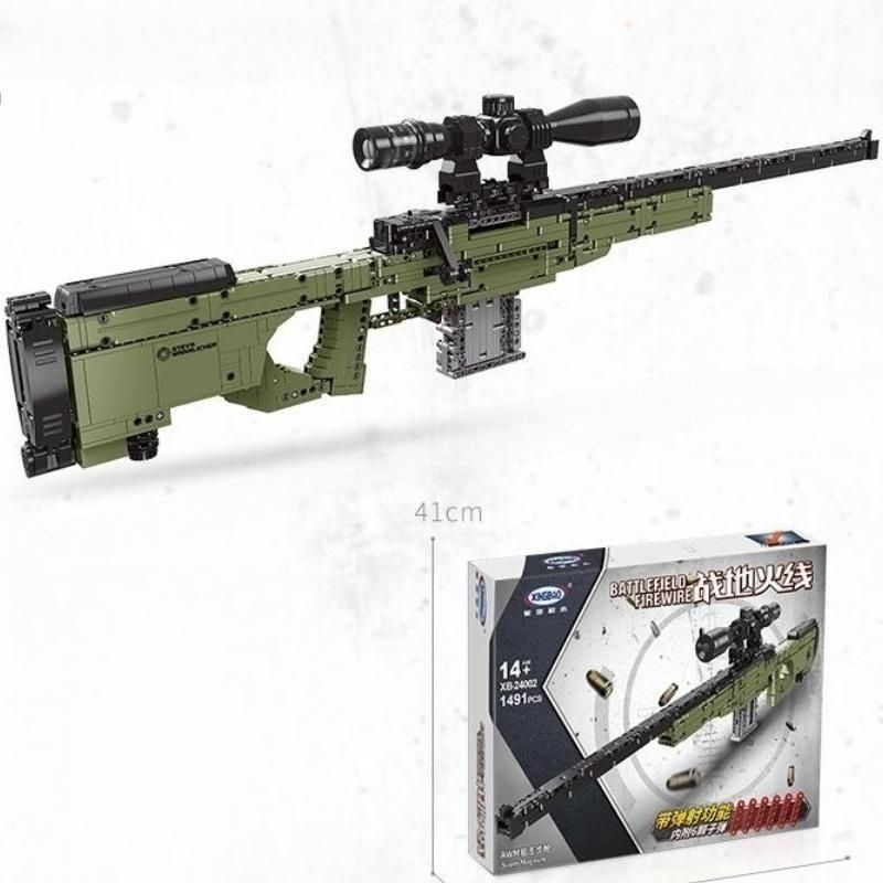 Конструктор оружие 24002 AWM,совместим с лего,набор 1392 деталь,подарок ...