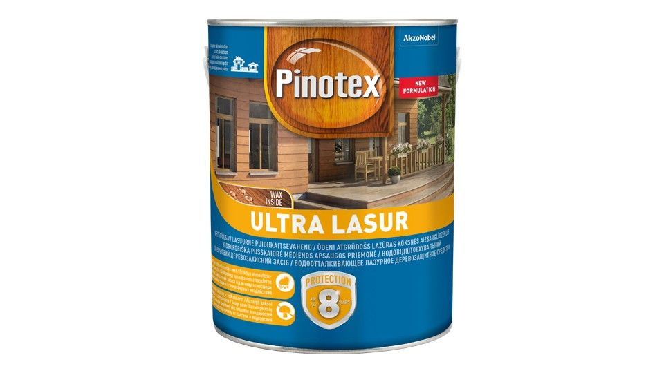 Pinotex Ultra Lasur. Орегон. Влагостойкая лазурь (пропитка) для защиты древесины до 8 лет, 1 л  #1