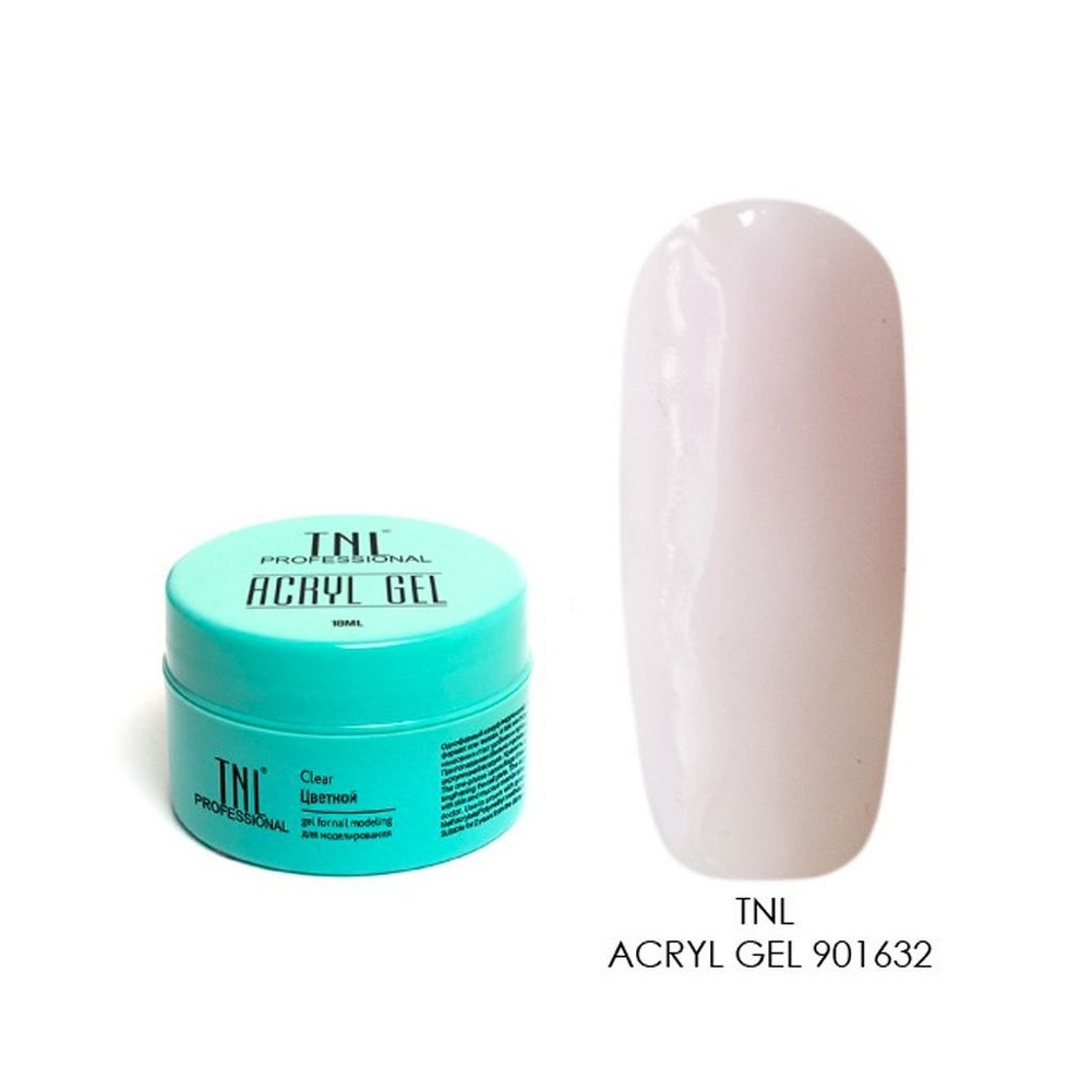 TNL, Acryl Gel - Полигель для наращивания ногтей (камуфлирующий светло-розовый), 18 мл #1