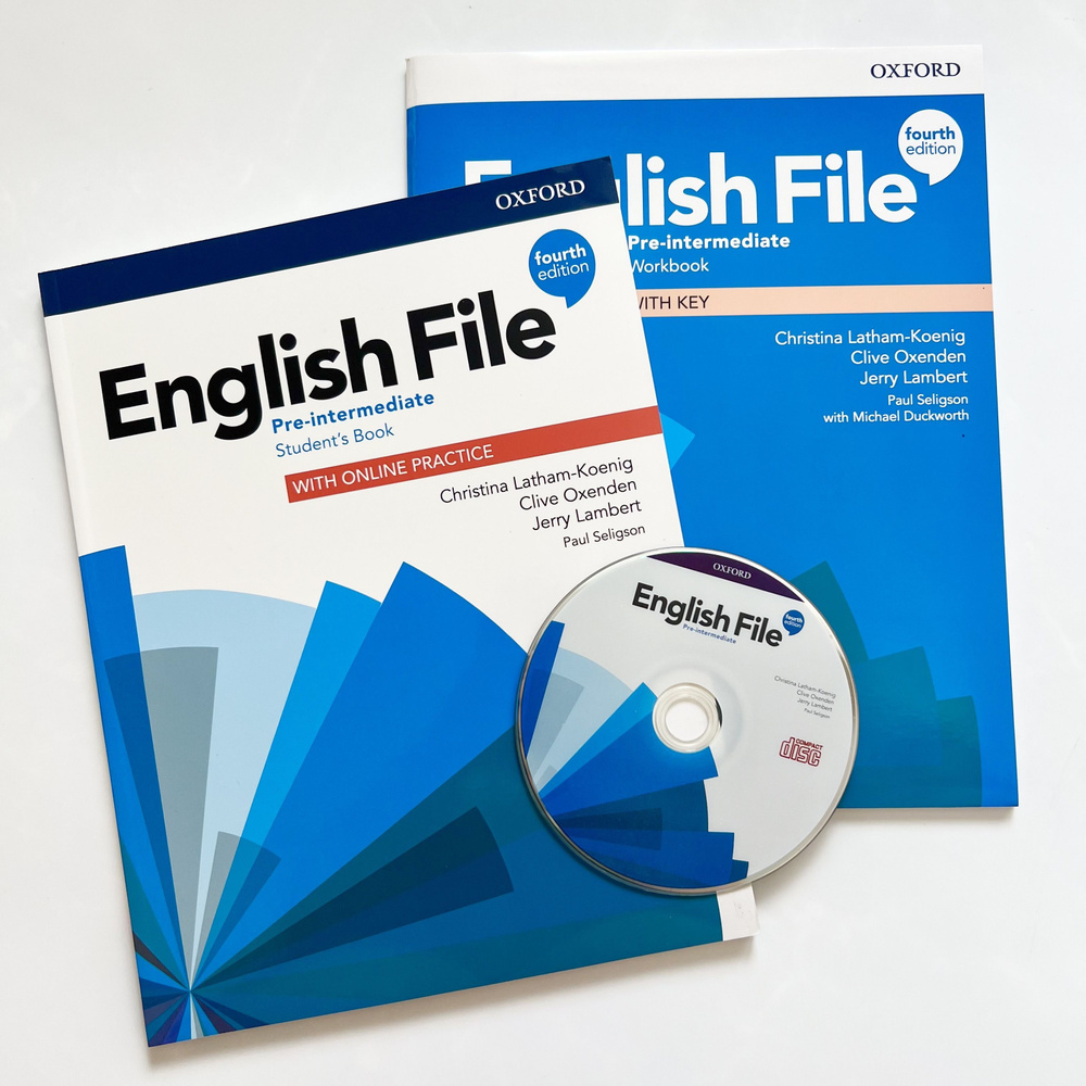 English File pre intermediate 4th edition.ПОЛНЫЙ КОМПЛЕКТ:  Учебник+Тетрадь+CD диск - купить с доставкой по выгодным ценам в  интернет-магазине OZON (976049375)