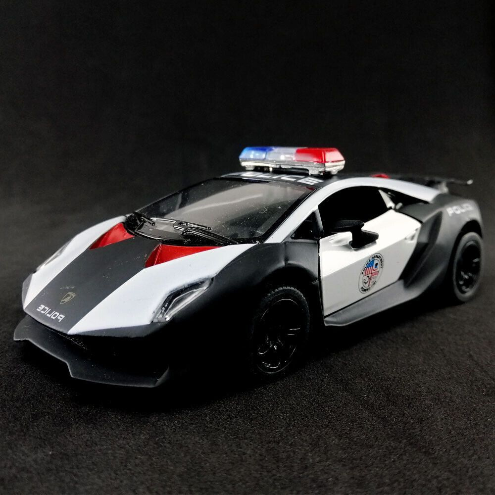 Машинка металлическая Ламборджини Сесто Элемеенто Lamborghini Sesto  Elemento Police Kinsmart 1:38 5359DPKT инерционная, Полиция - купить с  доставкой по выгодным ценам в интернет-магазине OZON (534954479)