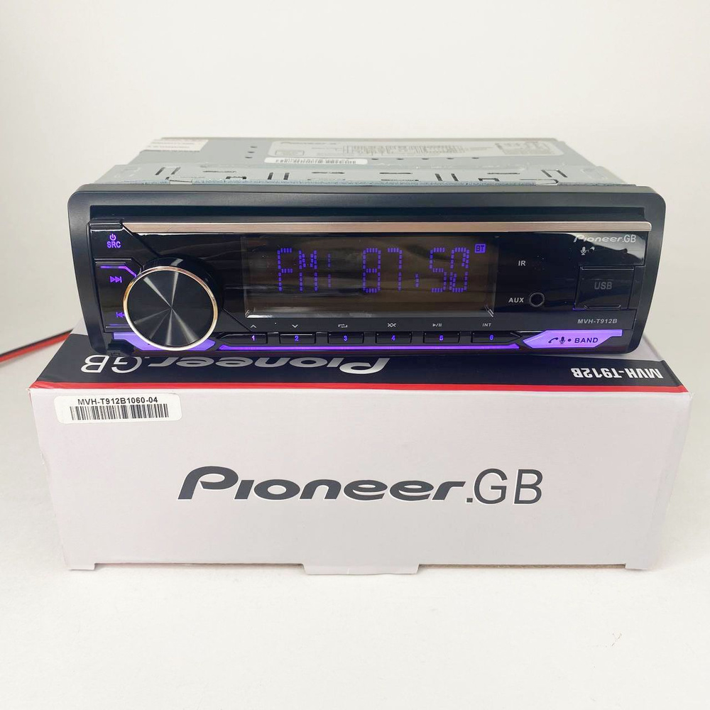 Процессорная автомагнитола 1 Din со съемной панелью / BLUETOOTH/ AUX ...