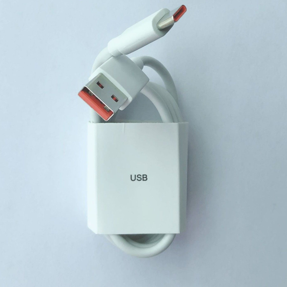 Kazyna Кабель для мобильных устройств USB 2.0 Type-A/USB Type-C, 1 м, светло-серый, белый  #1