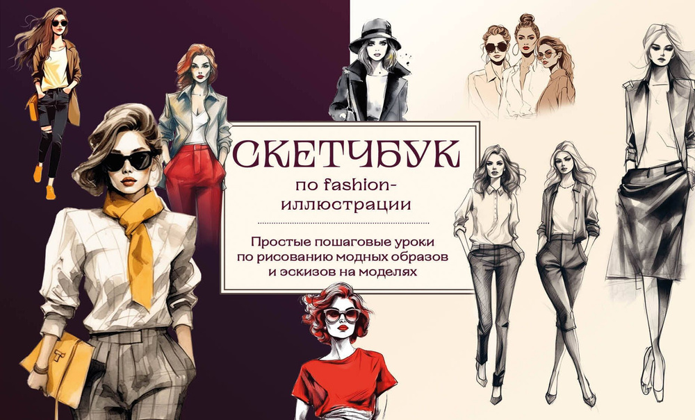 Скетчбук по fashion-иллюстрации. Простые пошаговые уроки по рисованию ...