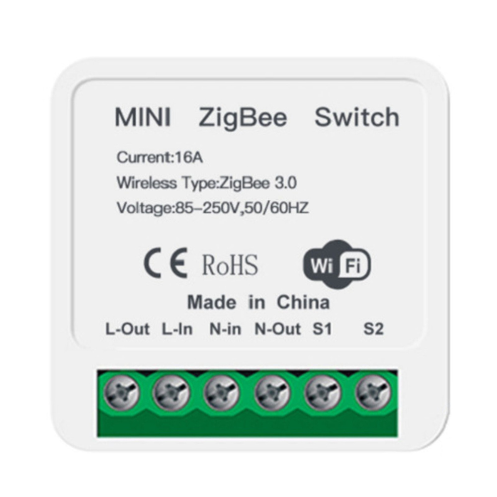 Mini ZigBee 3.0 Модуль переключателя 16A Интеллектуальное реле выключателя  - купить с доставкой по выгодным ценам в интернет-магазине OZON (1308811911)