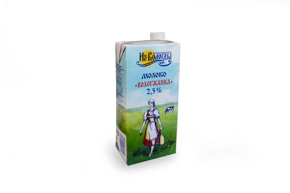 Вологжанка Молоко 2.5% 1000мл. 12шт. #1