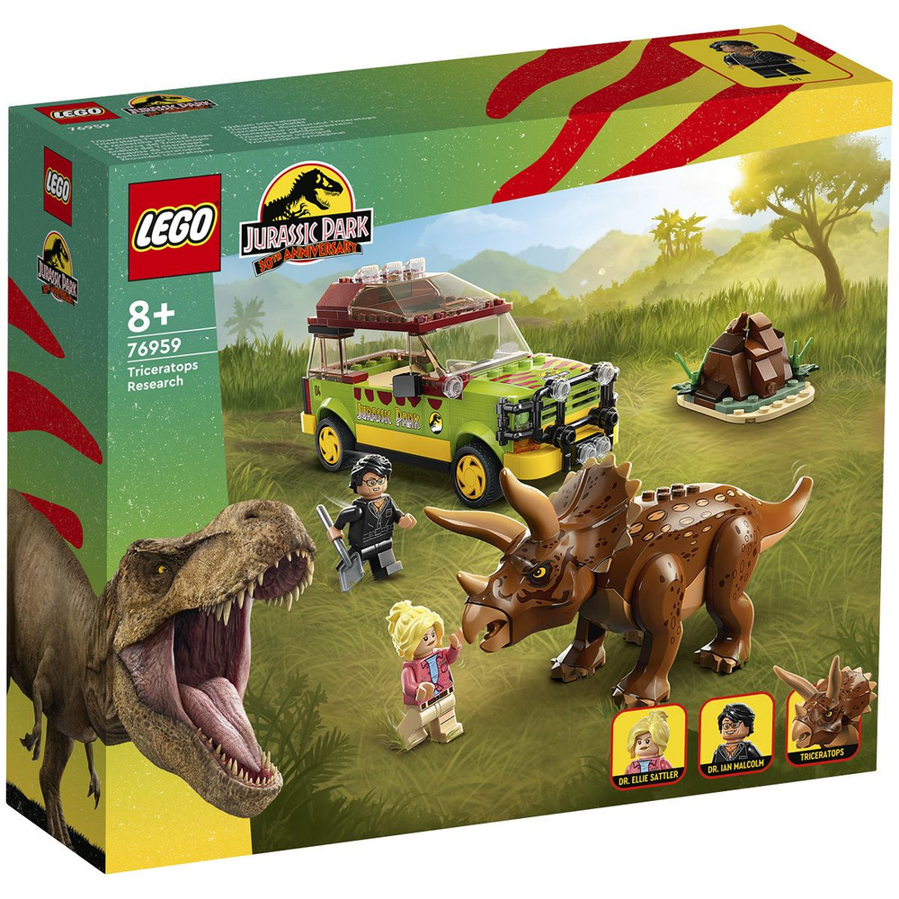 Конструктор LEGO Jurassic World 76959 Поиски трицератопса - купить с  доставкой по выгодным ценам в интернет-магазине OZON (1151791769)