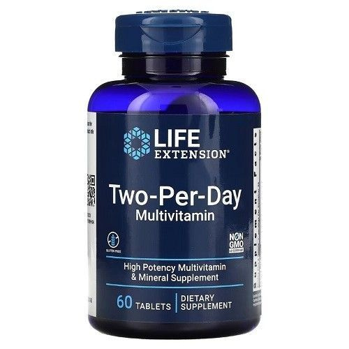 Life Extension, Two-Per-Day Multivitamin 60 таблеток #1