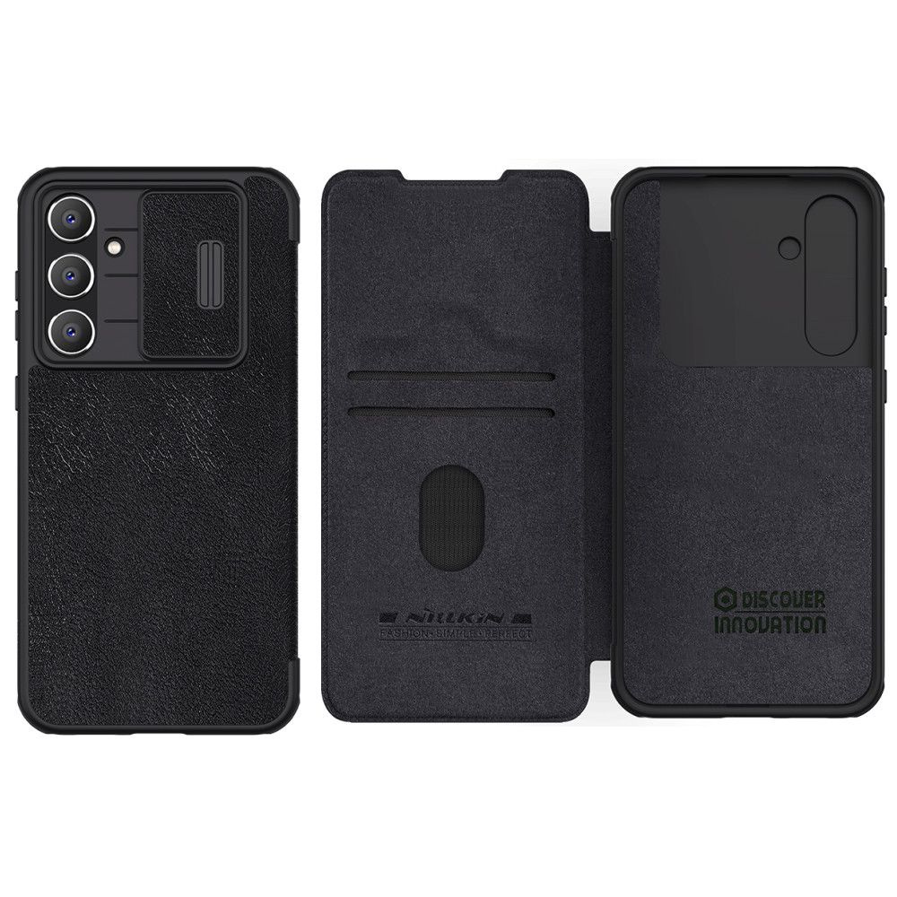 Чехол для Samsung Galaxy S23 FE Nillkin Qin Pro Leather Case С задвижной  крышкой объектива