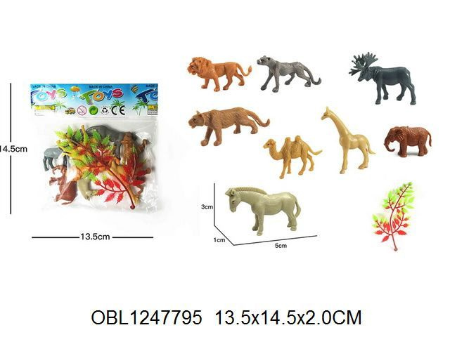 Развивающий набор игрушек для детей фигурки, животные, с аксессуарами ...