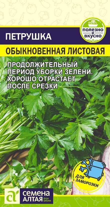 Петрушка "Обыкновенная листовая" семена Алтая для открытого грунта и теплиц, 2 гр  #1