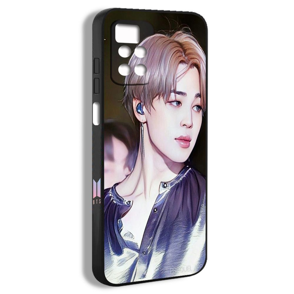 чехол для смартфона Подходит для Xiaomi Redmi 10 Prime Jimin Чимин BTS  музыка поп милый мальчик аниме рисунок IAA20