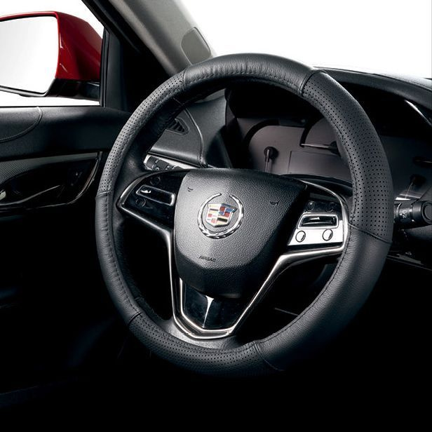 Оплетка на руль Натуральная Кожа. 37-39см. Премиум качество. Цвет ...