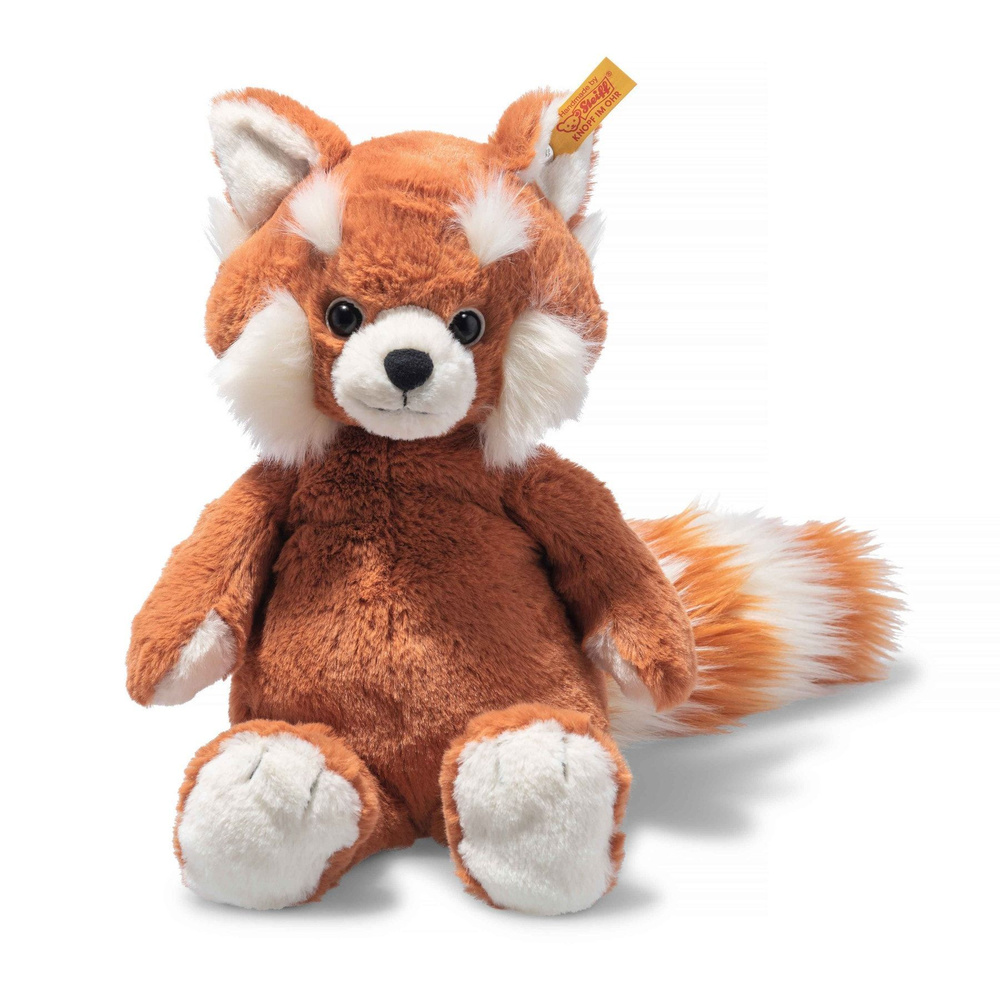 Мягкая игрушка Steiff Soft Cuddly Friends Benji red panda (Штайф красная панда Бенджи, 28 см)  #1