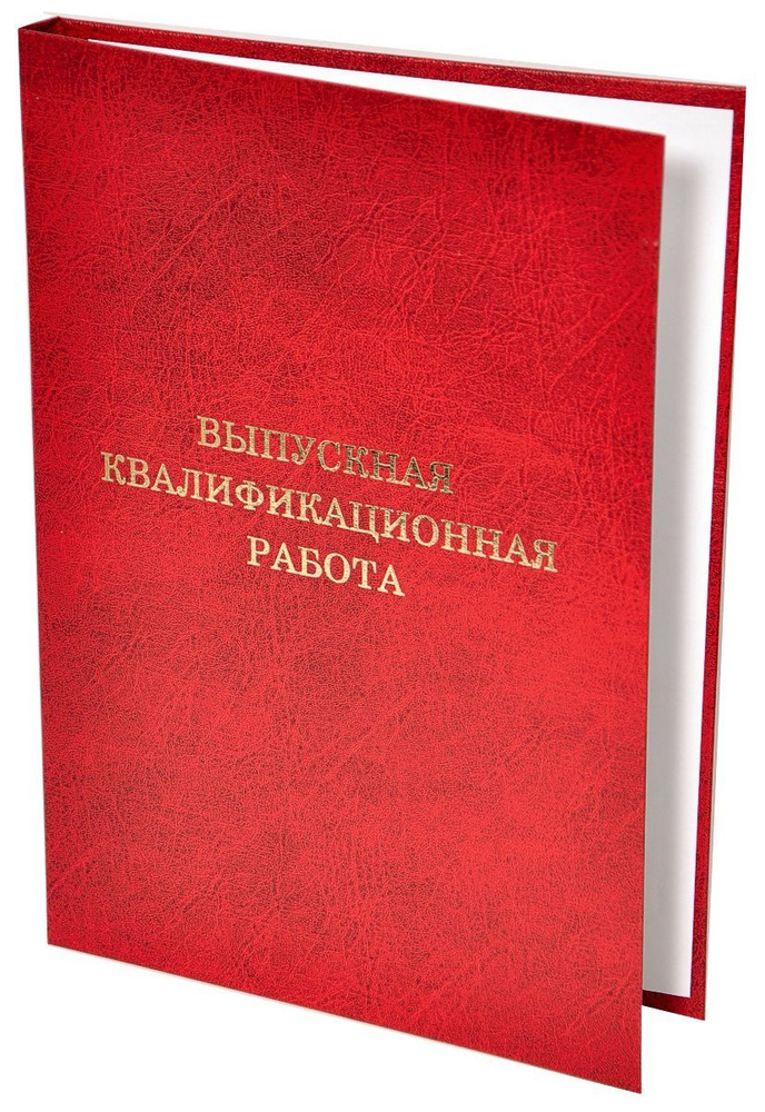 Папка для ВЫПУСКНОЙ КВАЛИФИКАЦИОННОЙ РАБОТЫ с "золотым" тиснением, А4, 5 штук  #1