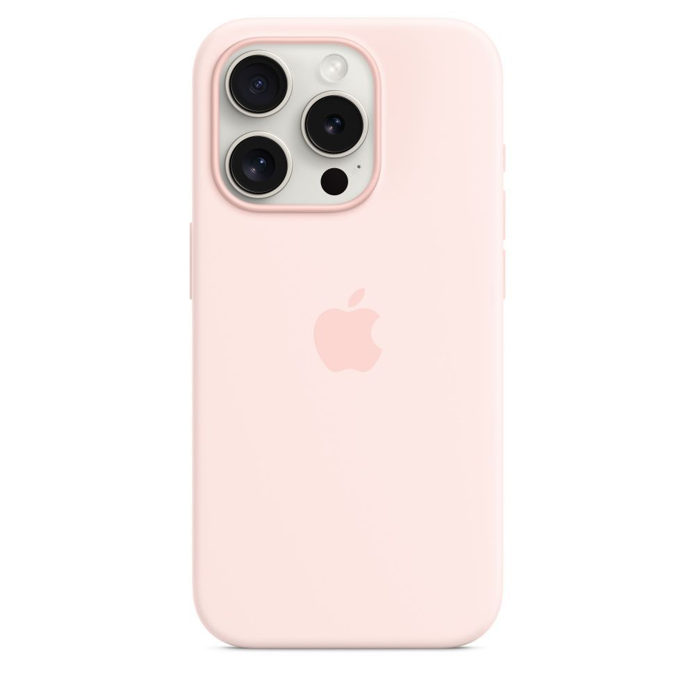 Силиконовый чехол MagSafe для iPhone 15 Pro Max / Silicone Case with  MagSafe / Light Pink - купить с доставкой по выгодным ценам в  интернет-магазине OZON (1245123234)