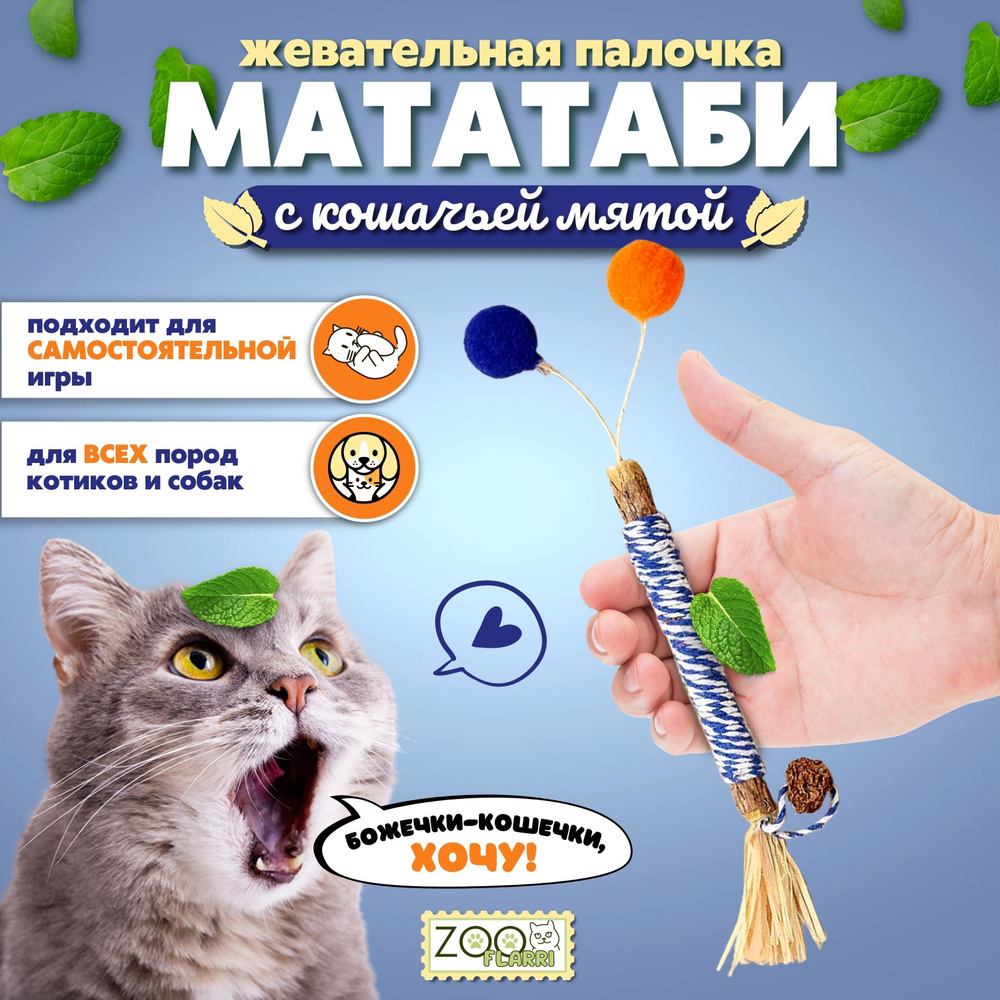 Игрушки мататаби для кошек с мятой - купить с доставкой по выгодным ценам в  интернет-магазине OZON (1247486579)