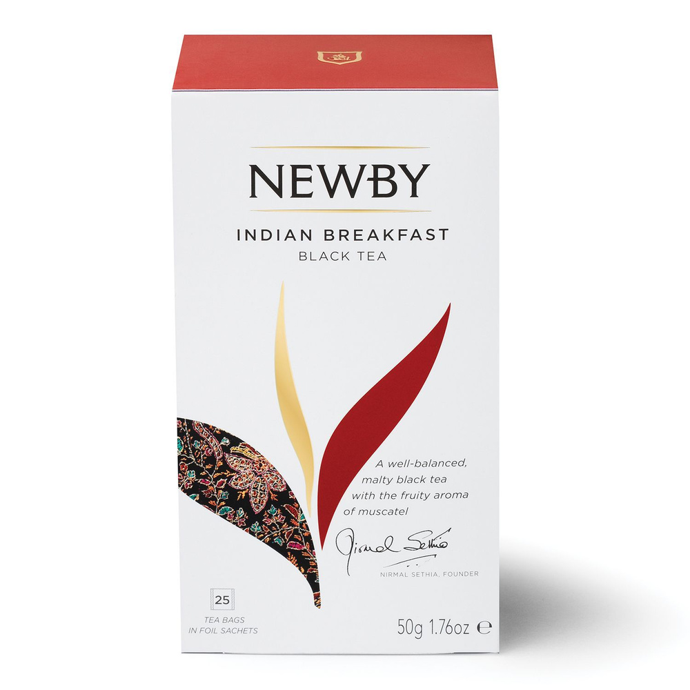 Newby Черный чай Индийский завтрак в пакетиках, 25 шт #1