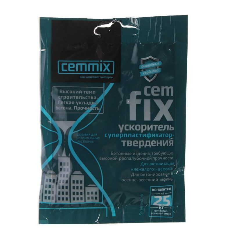 Ускоритель твердения Cemmix CemFix концентрат саше 50 мл (2 шт) #1
