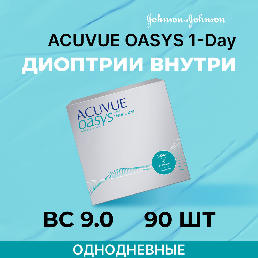 ACUVUE OASYS 1-Day with HydraLuxe (90 линз) -2.00 R 9.0 #1