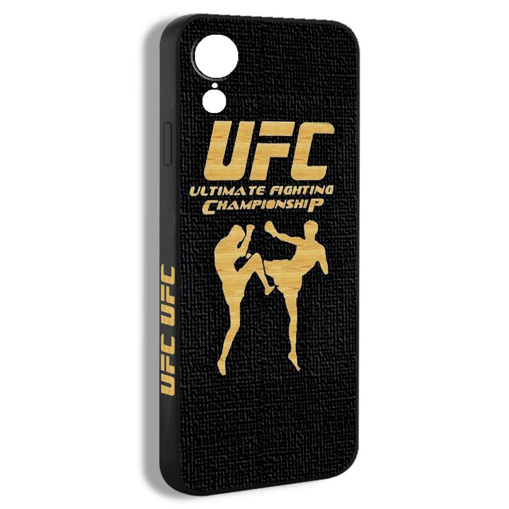 чехол для смартфона Подходит для iPhone XR Черный силуэт логотипа боя UFC  MBB19 - купить с доставкой по выгодным ценам в интернет-магазине OZON  (1258347080)