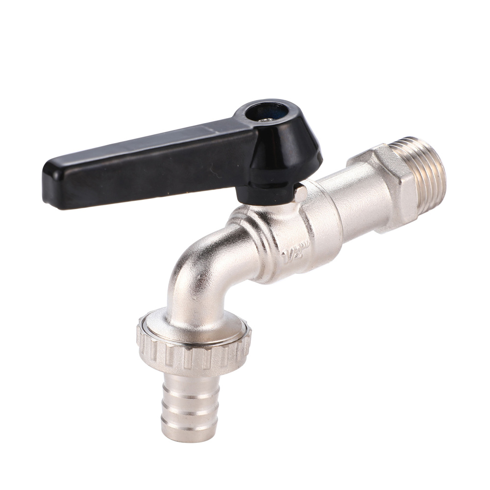 Кран шаровый 1/2" дюйма, водоразборный, садовый AOSKER НР/штуцер ...