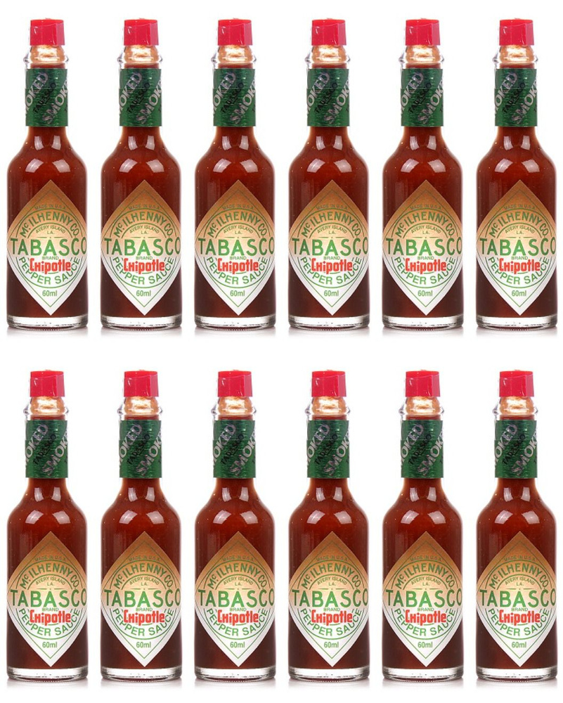 Tabasco Соус перечный Chipotle Чипотле, 60 мл, 12 шт - купить с ...