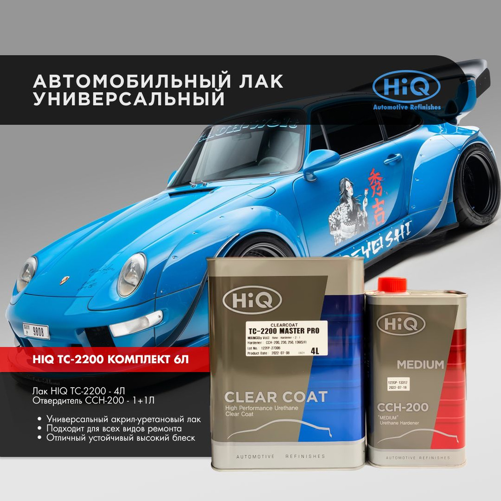 Лак автомобильный HiQ Automotive Refinishes по низкой цене с доставкой в  интернет-магазине OZON (725193454)