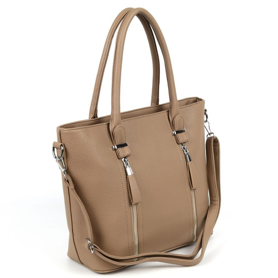 Женская сумка трапеция с ручками из эко кожи с двумя отделениями 2301-1 ...