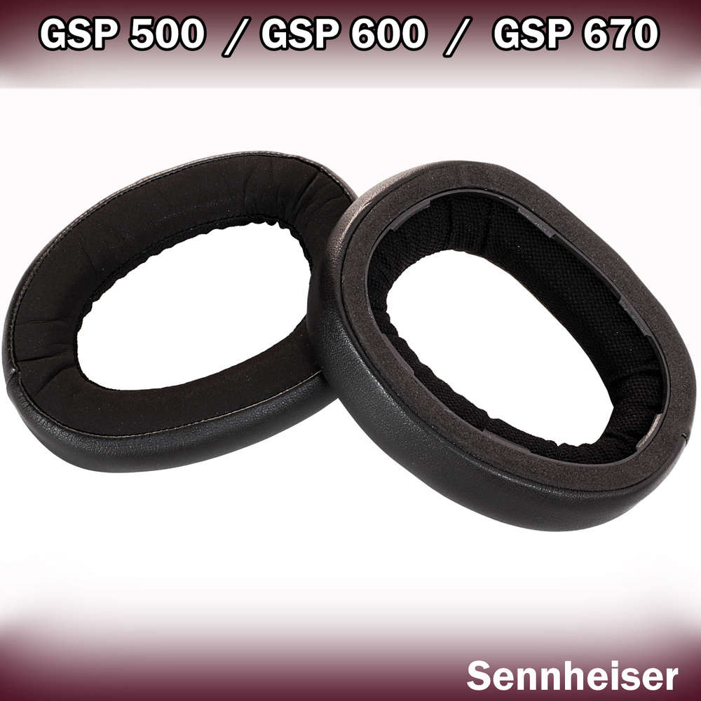 Амбушюры Sennheiser GSP 500, GSP 550, GSP 600, GSP 670 с прошитым ...