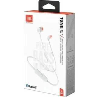 JBL Наушники беспроводные с микрофоном JBL Tune 115BT, microUSB, белый  #1