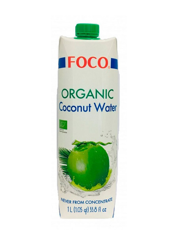 Вода кокосовая без сахара органическая FOCO 1 л.,ЭксИм Пасифик  #1