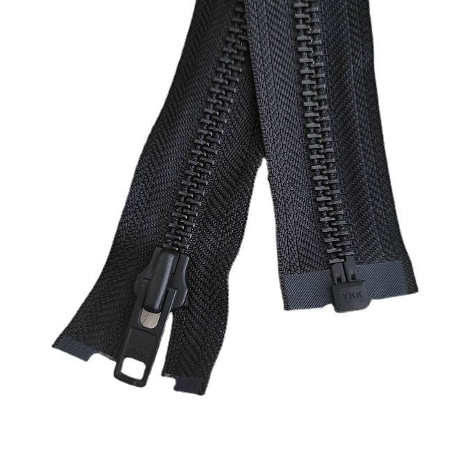 Застежка-молния разъемная, черная, металл. YKK. Тип 8. Длина 75 см. 1 ...