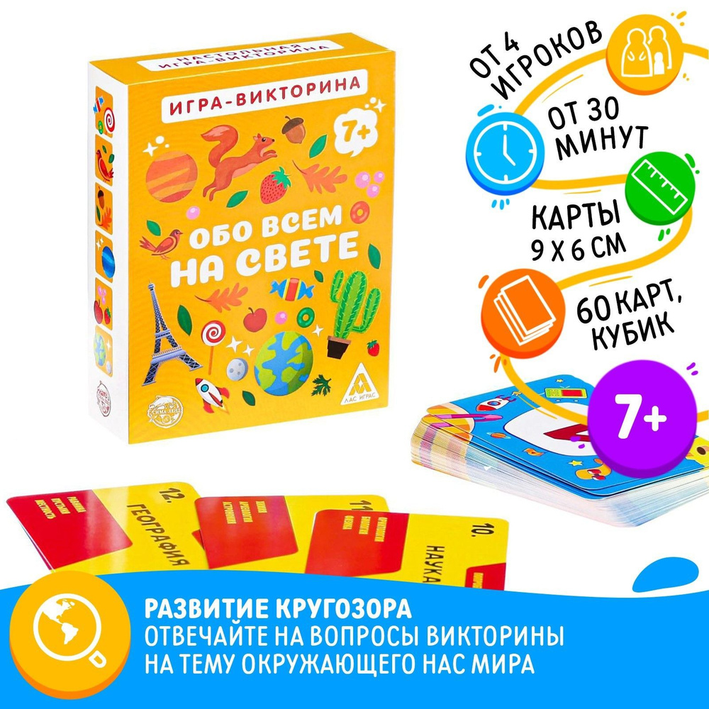 Карточная игра викторина ЛАС ИГРАС 