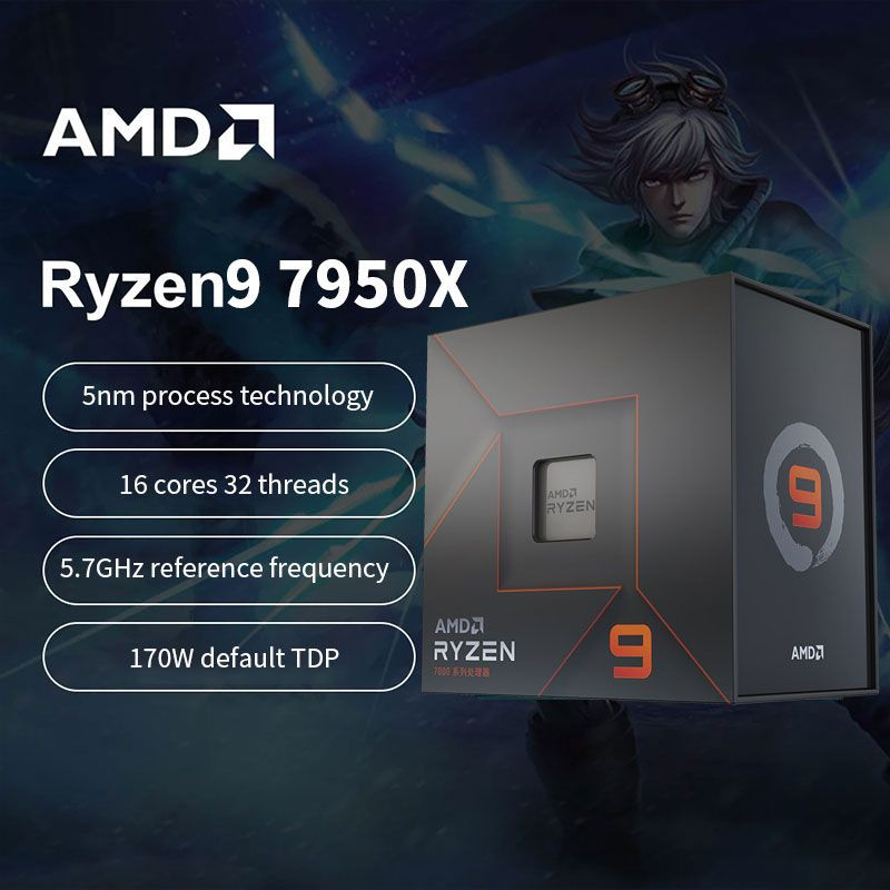 Процессор AMD Ryzen 9, BOX (без кулера), 16 яд., 4.5 ГГц купить по ...
