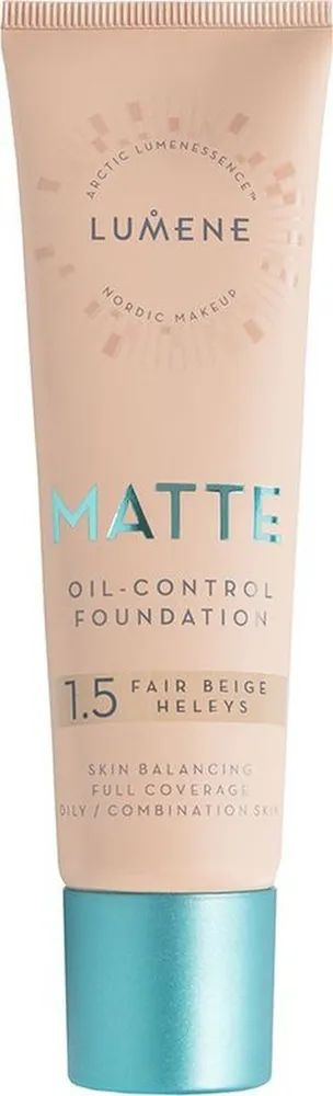 LUMENE Тональный крем тон 1,5 Matte светлый беж, 30 мл - купить с ...