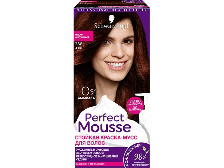 Стойкая краска-мусс Perfect mousse PERFECT MOUSSE 388 #1