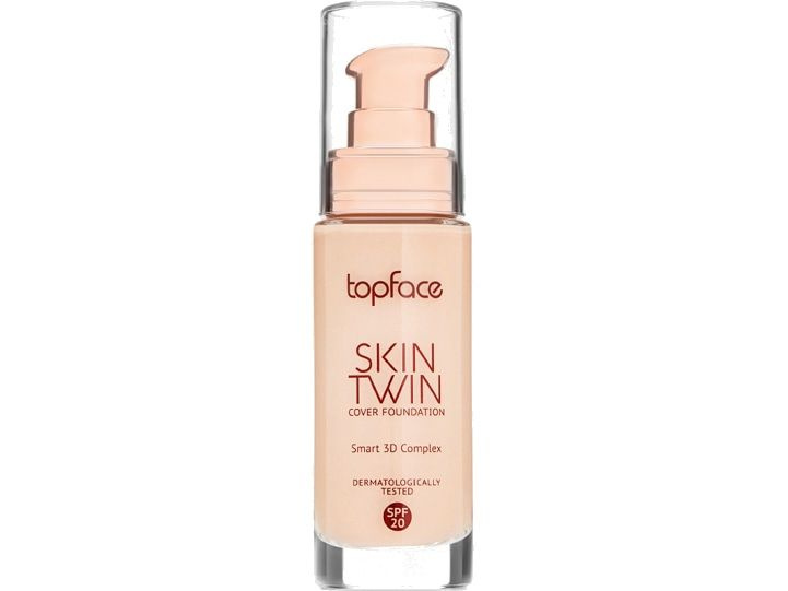 Тональный крем с натуральным финишем SPF20 Topface Skin Twin Cover Foundation  #1