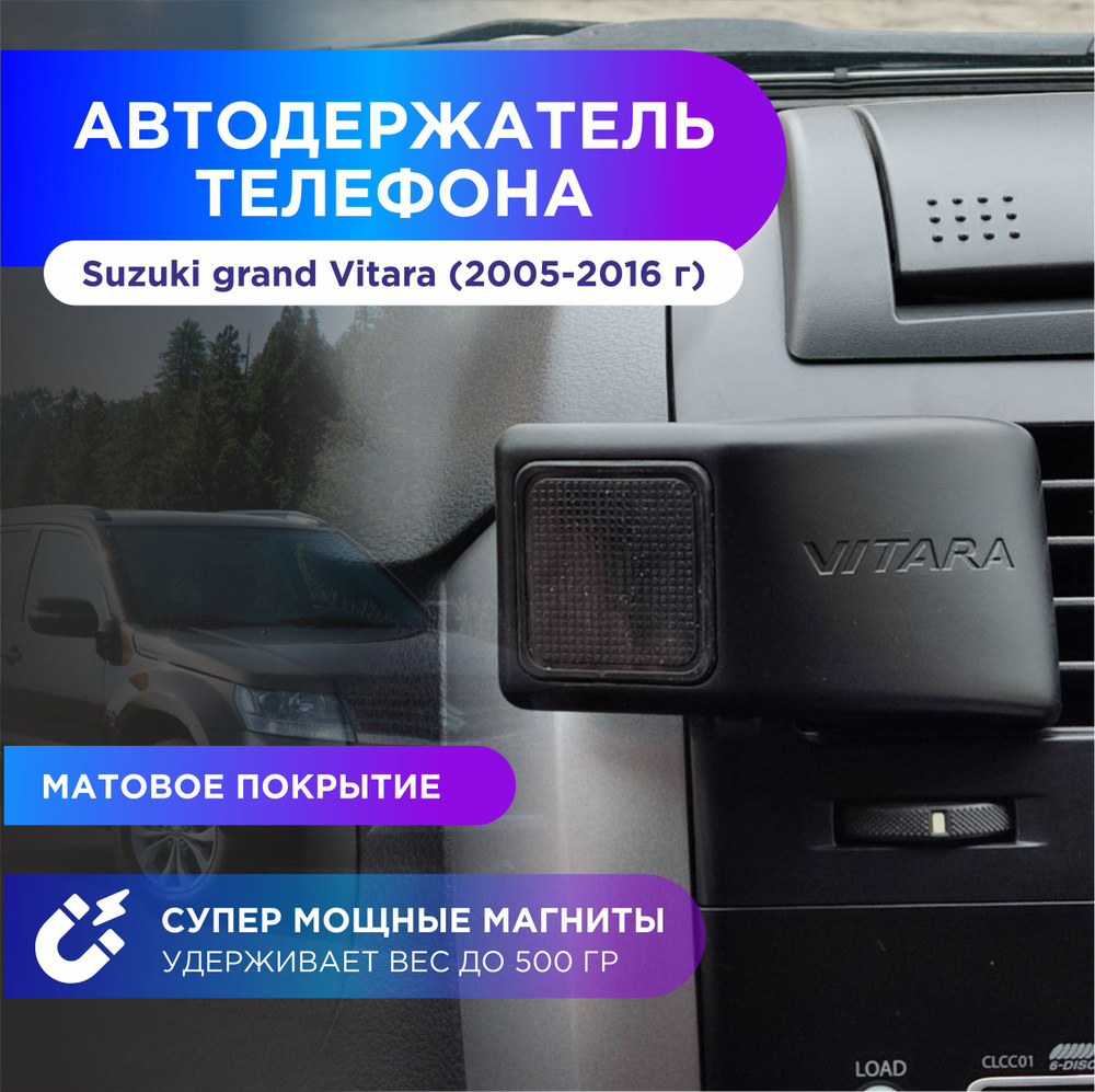 Держатель автомобильный Virara_черный матовый - купить по низким ценам в  интернет-магазине OZON (1313766916)