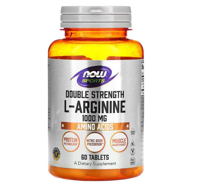 Now Foods Arginine, 1000 мг, 60 таблеток #1