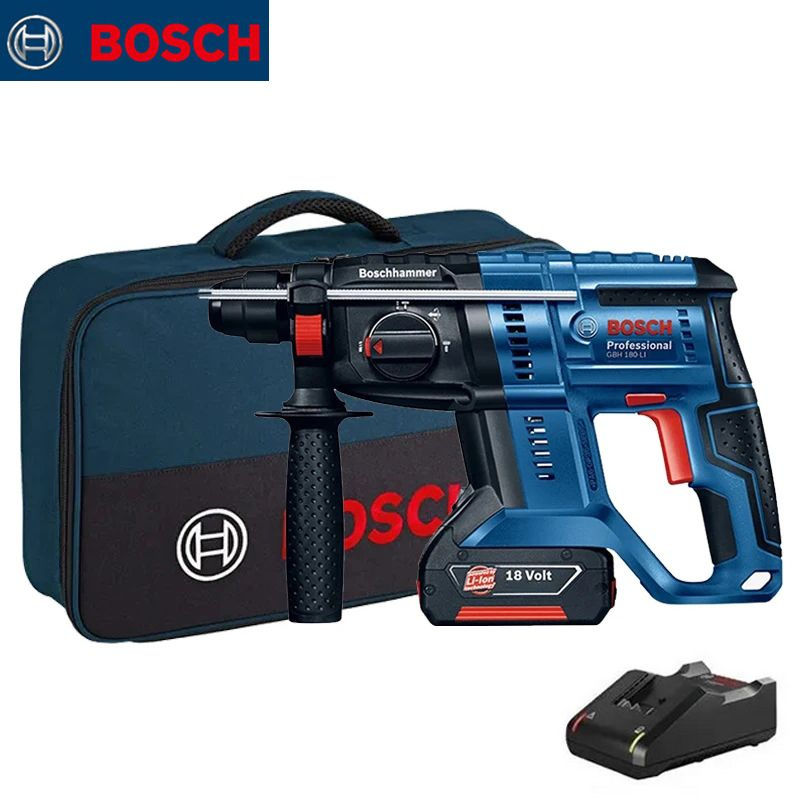 Набор аккумуляторных перфораторов BOSCH GBH180-LI ,аккумулятор 4,0 Ач ...